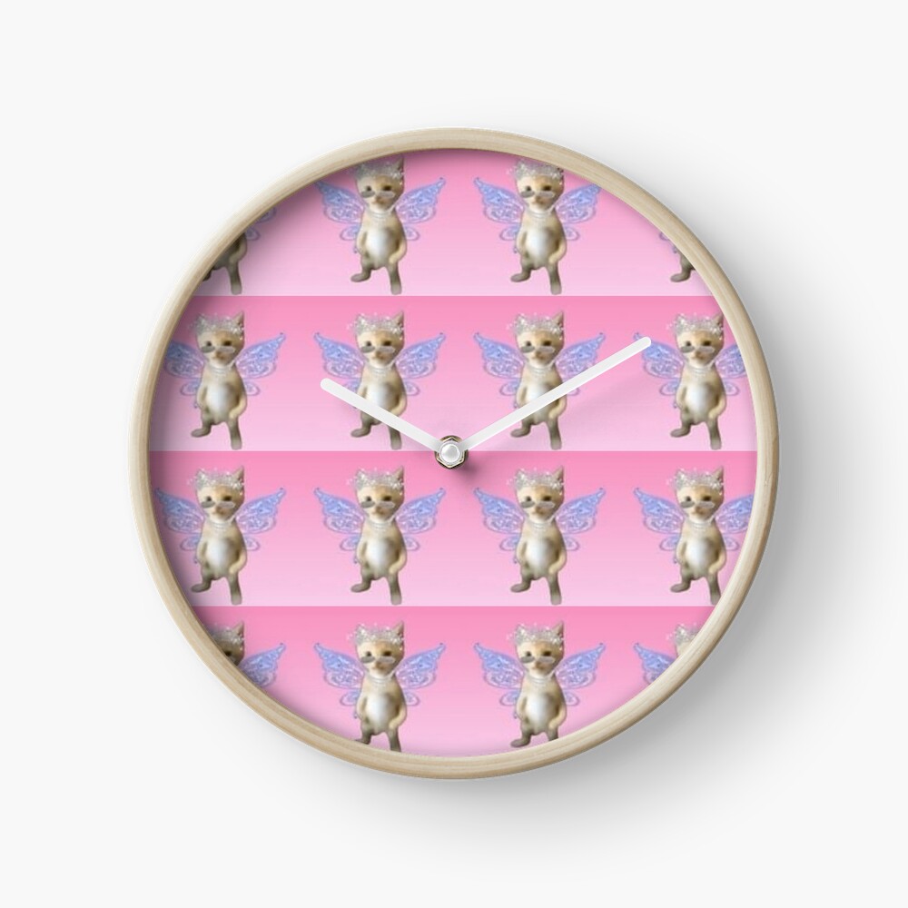 cute, pink fairy cat Pin for Sale by grace-baker