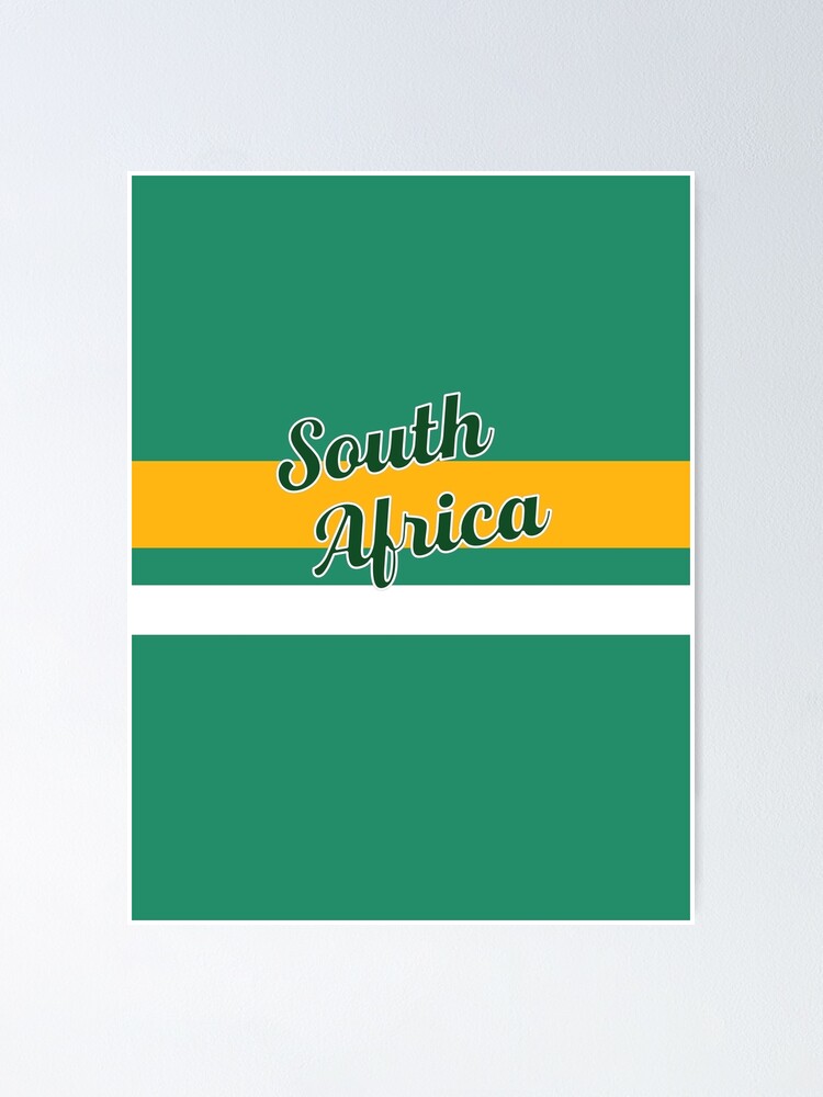 South Africa World Series Cricket Early 90s Style Retro Replica Kit Poster By Jayemmkay 3601