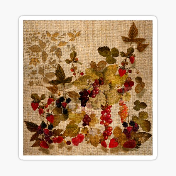 Item preview,  French Cretonne with Forest Fruits Pattern designed and sold by PrivateVices.