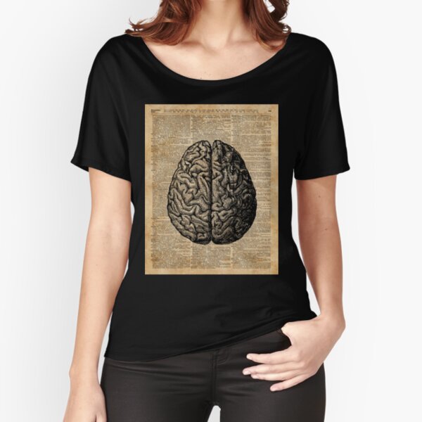 Anatomical Human Brain Printed on Upcycled Vintage Dictionary  Paper 8