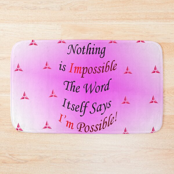 Item preview, No Impossible designed and sold by MBX11.
