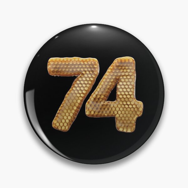 Item preview, 74 Number 3d Honey Numbers Font designed and sold by HelloFromAja.