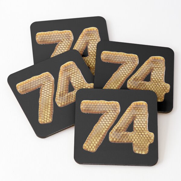 Item preview, 74 Number 3d Honey Numbers Font designed and sold by HelloFromAja.