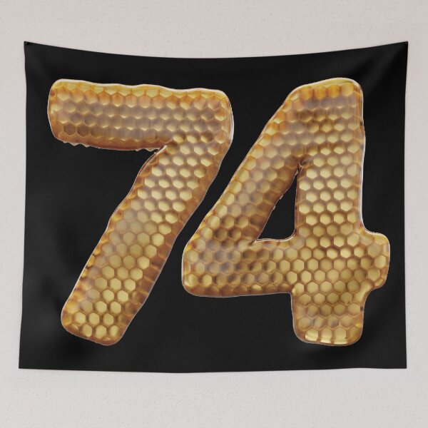 Item preview, 74 Number 3d Honey Numbers Font designed and sold by HelloFromAja.