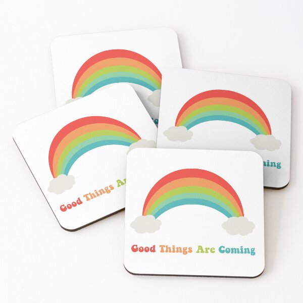 Item preview, Good Things Are Coming! Motivational Rainbow designed and sold by justkidding-co.