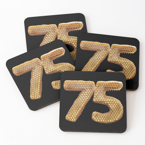 Item preview, 75 Number 3d Honey Numbers Font designed and sold by HelloFromAja.
