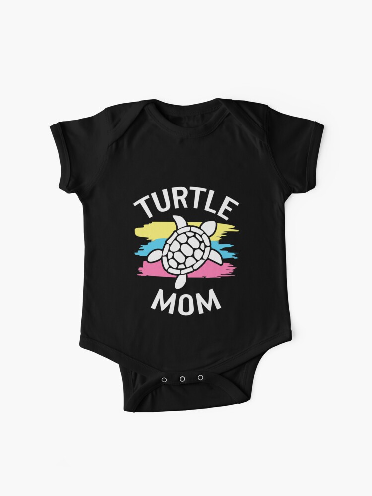 Turtle Mom Zoo Animal Lover Sea Life Women Graphic Girly Gift For Mother Baby One Piece By Sifoustore Redbubble