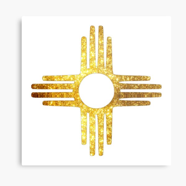 Zia Symbol Metal Prints | Redbubble