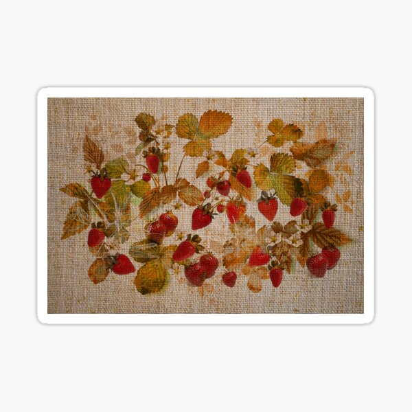 Item preview, Strawberries Cretonne designed and sold by PrivateVices.
