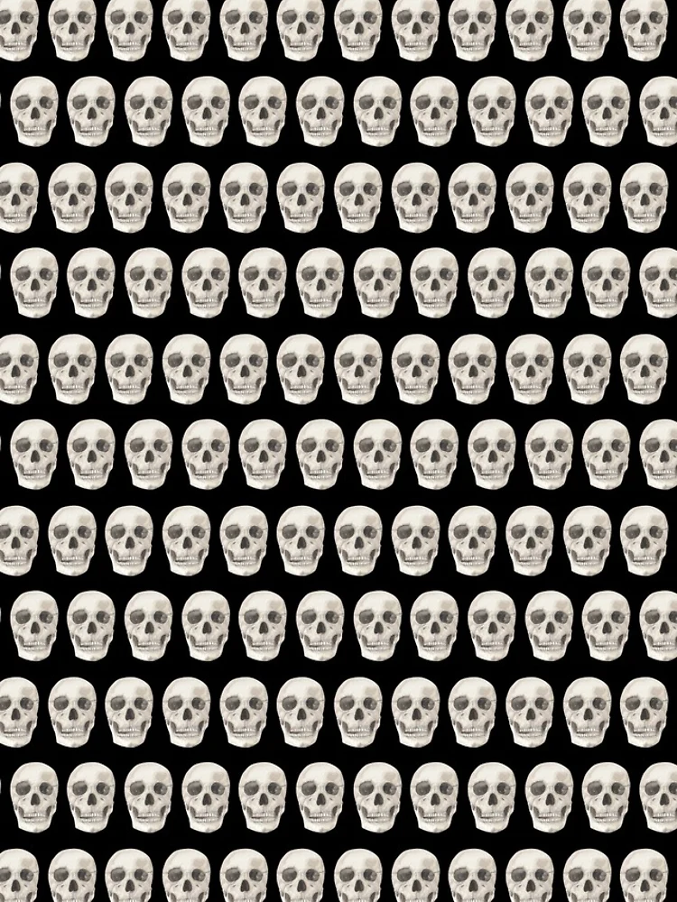 Thumbnail 5 of 5, iPhone Case, Skull Pattern designed and sold by MyTribePatterns.