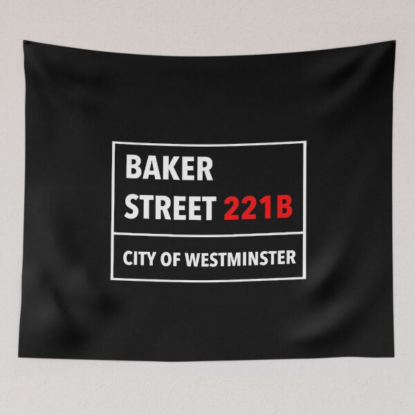 Item preview, 221B Baker Street T Shirt In The Style Of A Street Sign designed and sold by JukeLox.