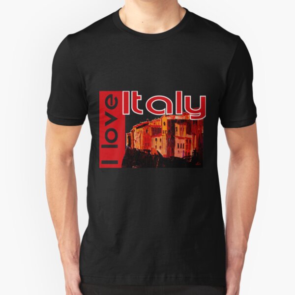 I love Italy! Pitigliano Toskana Slim Fit T-Shirt