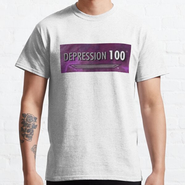 100 Depression Skyrim Classic T-Shirt