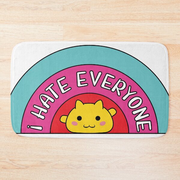 Item preview, I hate everyone - colorful cute design designed and sold by truffleivy.