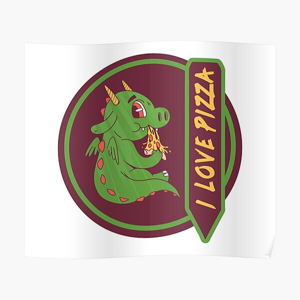 Flying Pizza Posters Redbubble
