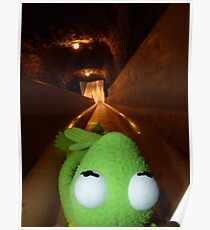 Frog Kermit Slip Mine Salt Mine Poster