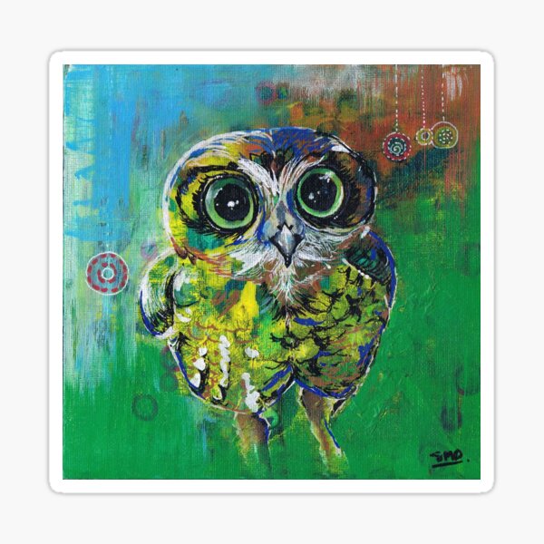 Boo - The Boobook Owl Sticker