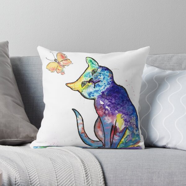 Kitten Throw Pillow