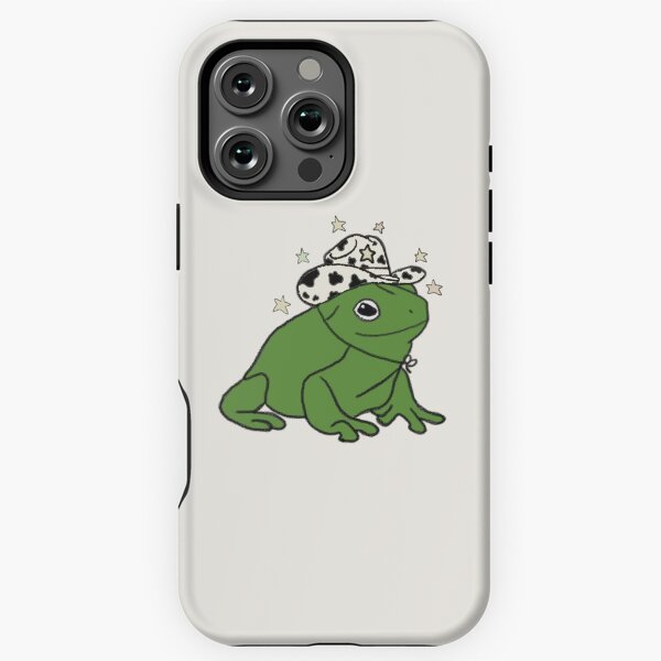 Item preview, Frog with a cowboy hat ★ designed and sold by sunflwrmike7.
