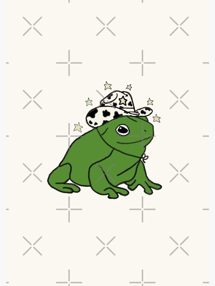 Frog with a cowboy hat ★ by sunflwrmike7