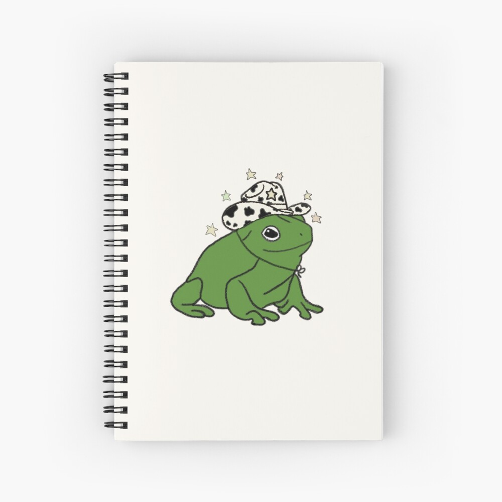 Frog with a cowboy hat ★ Spiral Notebook