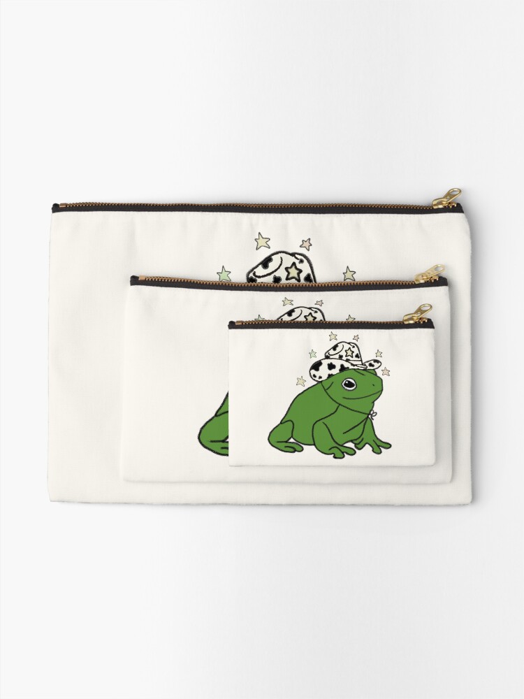 Alternate view of Frog with a cowboy hat ★ Zipper Pouch