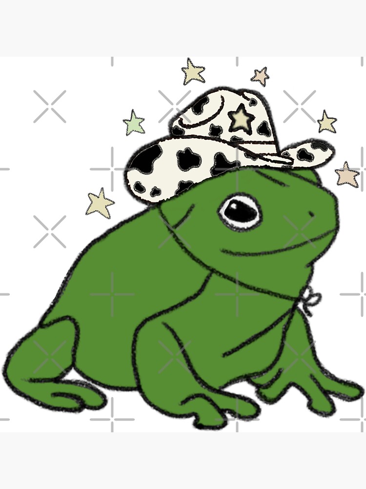 Frog with a cowboy hat ★ by sunflwrmike7