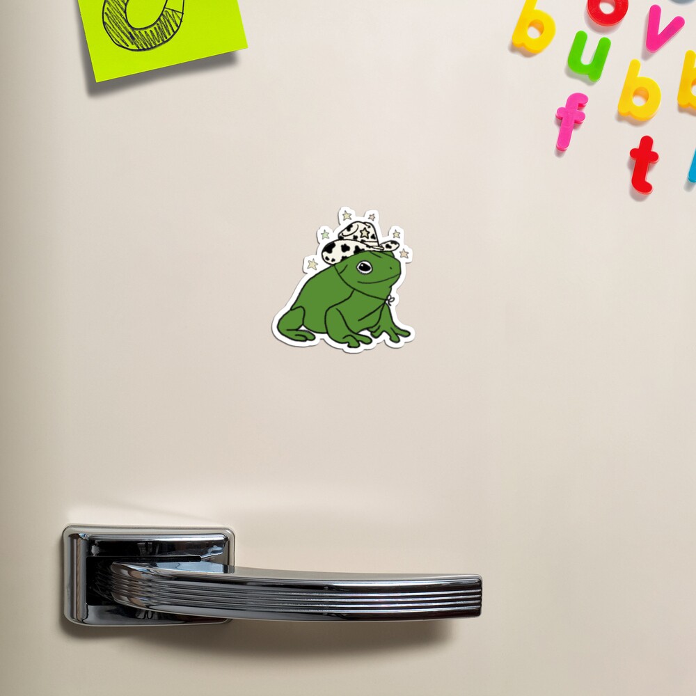 Frog with a cowboy hat ★ Magnet