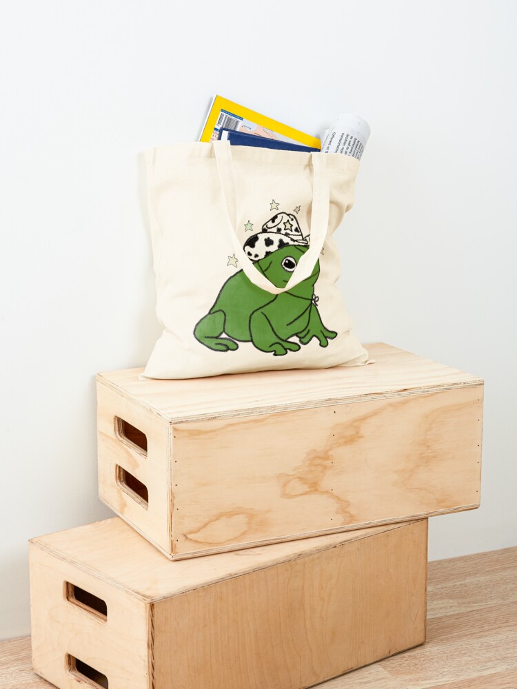 Alternate view of Frog with a cowboy hat ★ Tote Bag