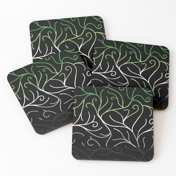 Item preview, Black Velvet, Aromantic Flag Vines designed and sold by StephOBrien.