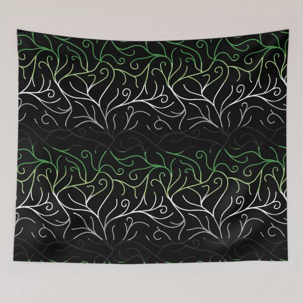 Item preview, Black Velvet, Aromantic Flag Vines designed and sold by StephOBrien.
