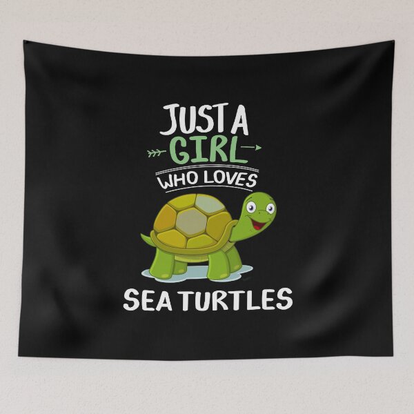 Item preview, Just A Girl Who Loves Sea Turtles designed and sold by ZEDSOU ⭐⭐⭐⭐⭐.