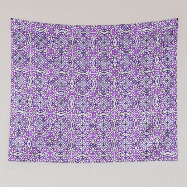 Item preview, Azulejo Floral Pattern designed and sold by AM FineArtPrints.