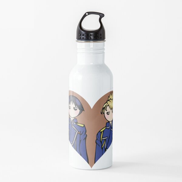 Roy and Riza - shipping dolls Water Bottle