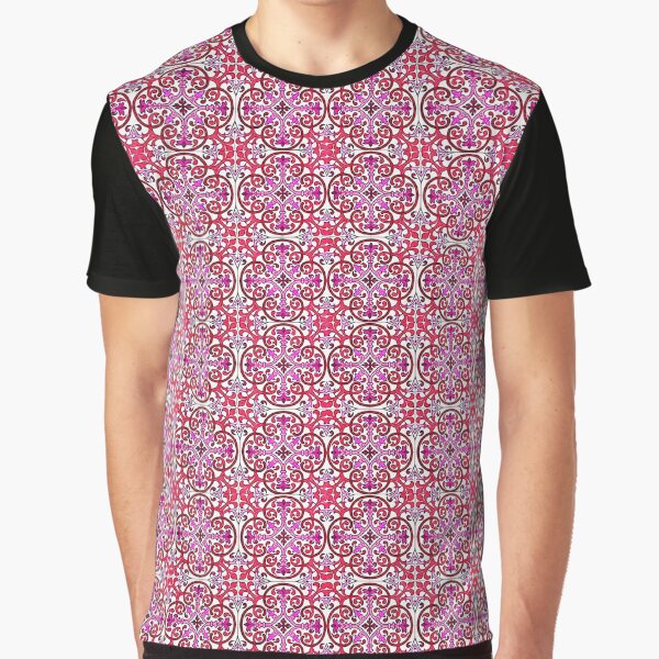 Vista previa del artículo con la obra «Patrón floral azulejo», diseñado y vendido por AM FineArtPrints.