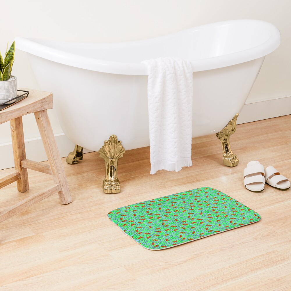 Item preview, Bath Mat designed and sold by MyTribePatterns.