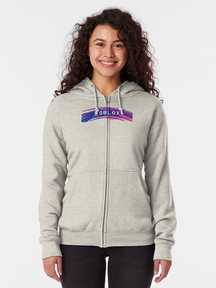 Roblox Zipped Hoodie By Elguerche Redbubble - sleeveless purple hoodie roblox