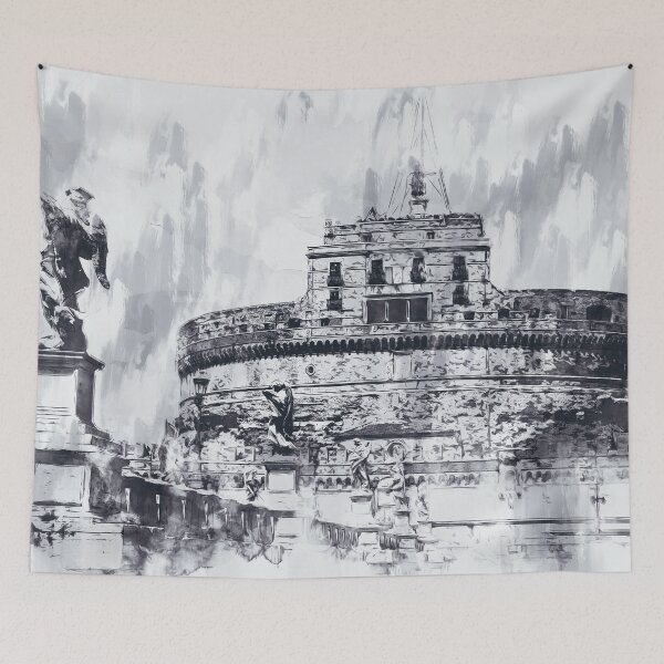 Item preview, Rome, Mausoleum of Hadrian designed and sold by AM FineArtPrints.