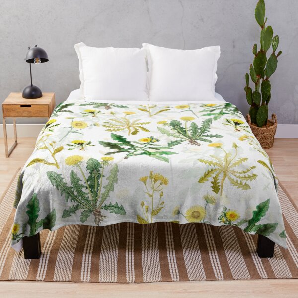 Item preview, Midsummer Botanical Wildflower Dandelion Meadow Garden Nightgarden designed and sold by UtArt.