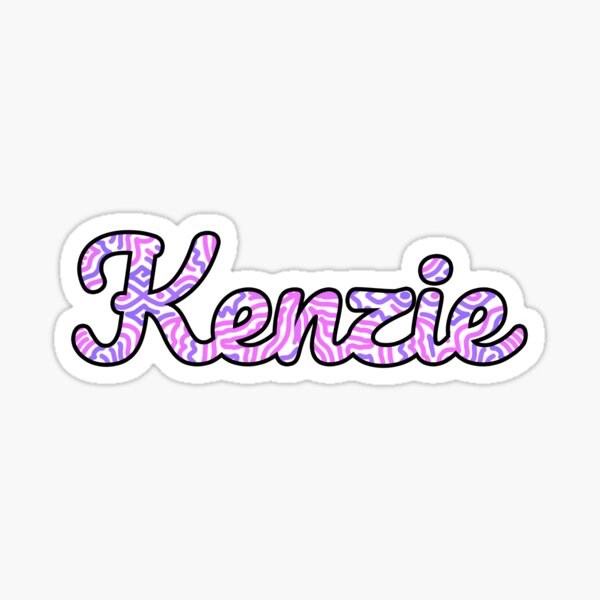 "Kenzie Handwritten Name" Sticker for Sale by inknames Redbubble