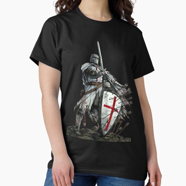 Item preview, Templar Shield Cross Medieval Warrior Sword Knights Templar Armor Helmet Emblem  designed and sold by TopTeeShop.