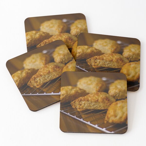 Item preview, Cheese scones on a cooling rack designed and sold by Karrakunga.