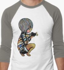 Smile Daisy Photographer Men's Baseball ¾ T-Shirt