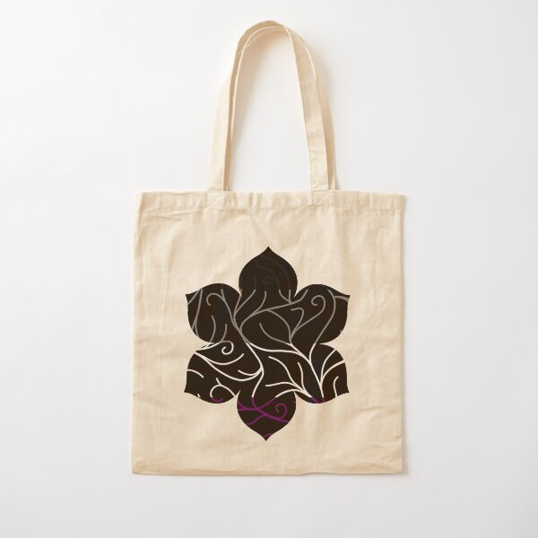Black Velvet, Asexual Flag Vines Cotton Tote Bag