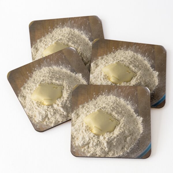 Item preview, Flour, butter and pepper in a clear glass bowl designed and sold by Karrakunga.
