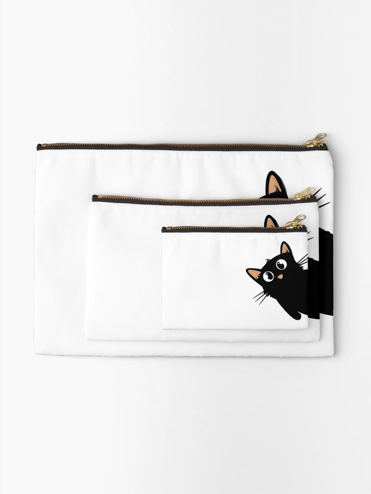 Thumbnail 2 of 4, Zipper Pouch, Black Cat designed and sold by MOTIFOLK.