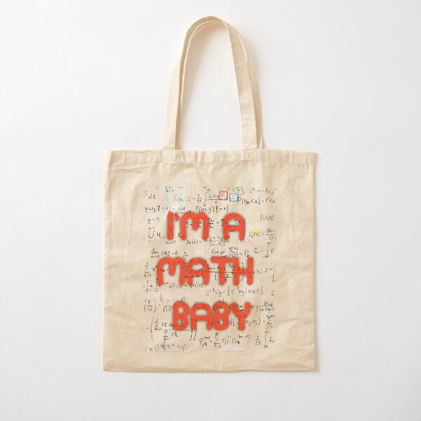 I Am A Math Baby Cotton Tote Bag