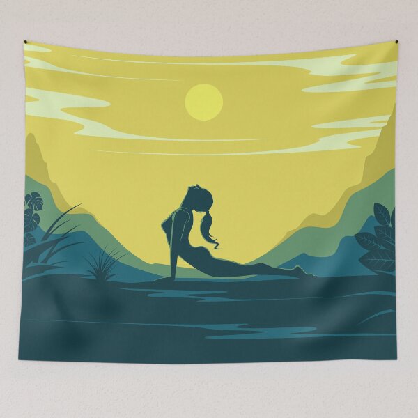 Item preview, Sun Salutation Yoga Woman designed and sold by Vector Scout Lab.