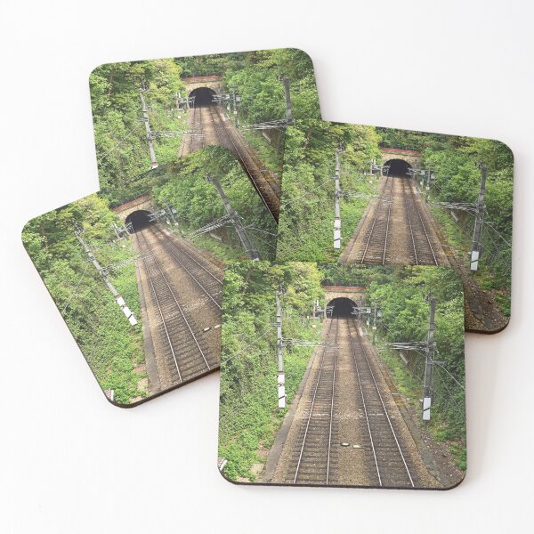 Item preview, tunnel and railroad in the woods  designed and sold by goceris.