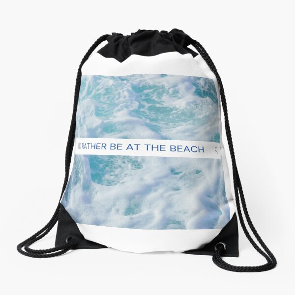 Summer time Drawstring Bag
